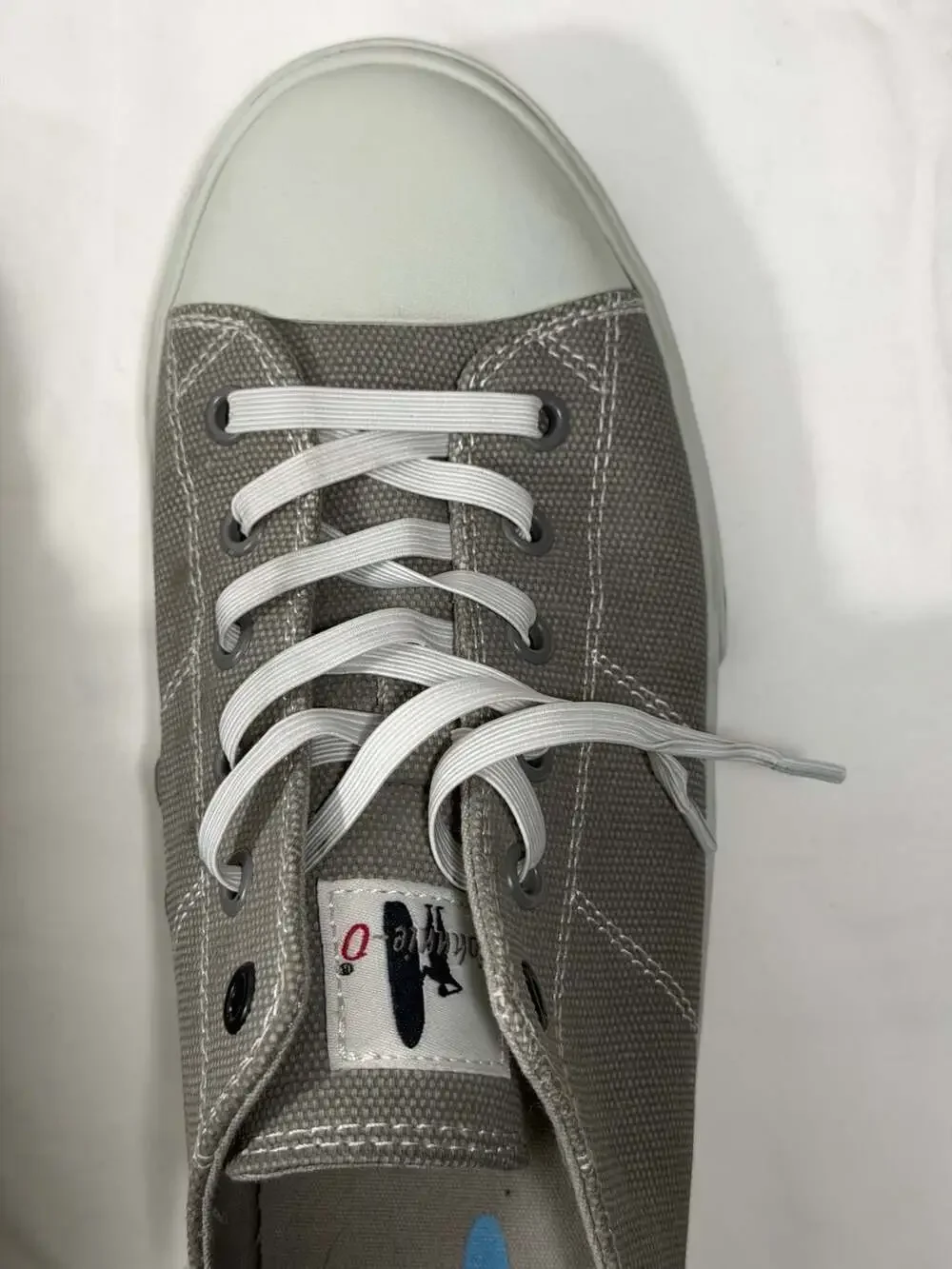 johnnie-O Mens Sail Away Canvas Sneakers Grey